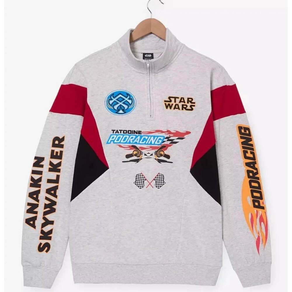 Disney: Star Wars: Tatooine Podracing - Quarter Zip-Up Crewneck [LARGE] *NWT*